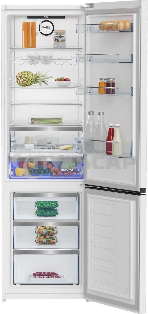Холодильник Beko B5RCNK403ZW белый двухкамерный 257/100л морозилка снизу, No Frost