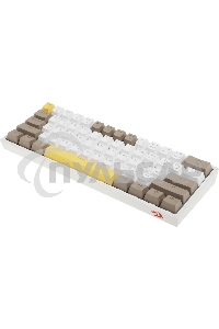 Клавиатура проводная REDRAGON Fizz RU,Rainbow,бежевый/желтый,red свитч