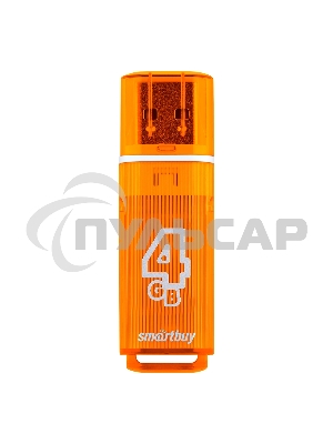 Флешка USB Smartbuy 4 Gb USB <USB 2.0> Smartbuy Glossy series Orange (SB4 GbGS-Or)