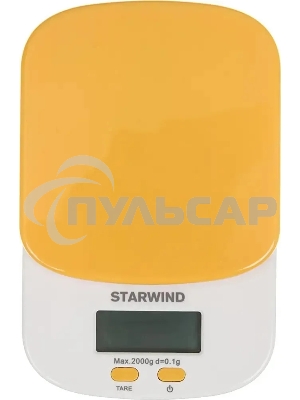 Весы кухонные Starwind SSK2158 макс.вес:2кг оранжевый