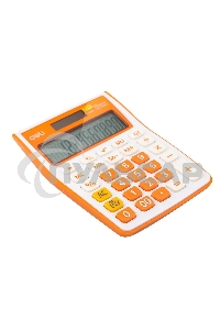 Калькулятор настольный Deli E1238/OR оранжевый 12-разр.