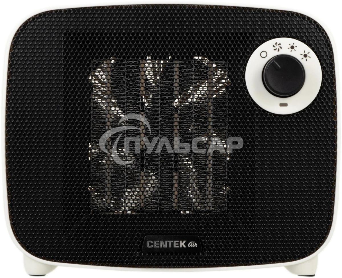 Тепловентилятор Centek CT-6023 белый/черный, 750/1500 Вт, 15 м2