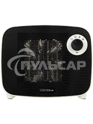 Тепловентилятор Centek CT-6023 белый/черный, 750/1500 Вт, 15 м2