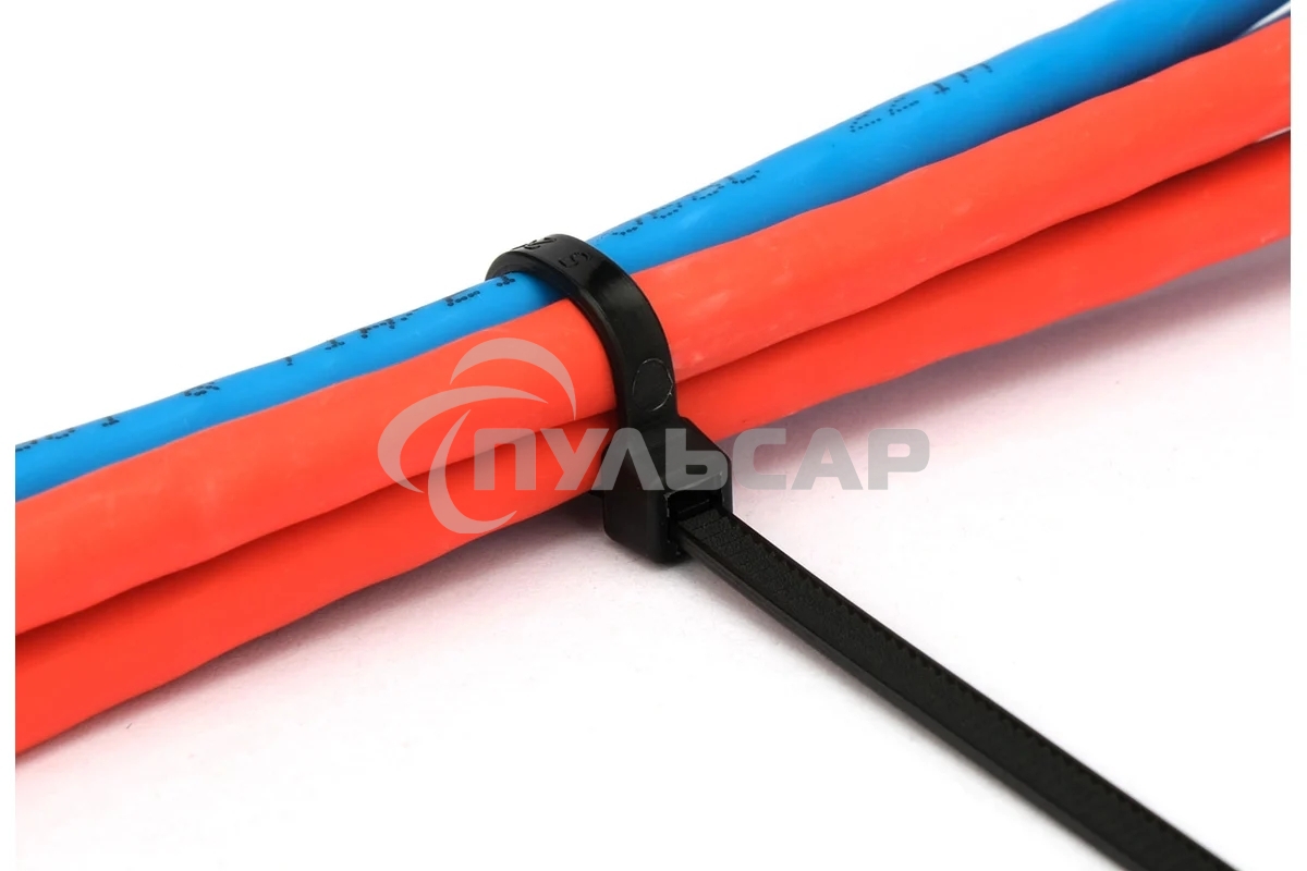 Стяжки Cablexpert NYT-400x4.8B пластиковые 400 мм х 4.8 мм, черные (100 шт.)