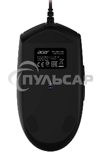 Мышь проводная Acer Nitro OMW400 черный, 6400 dpi, USB, кнопки - 6
