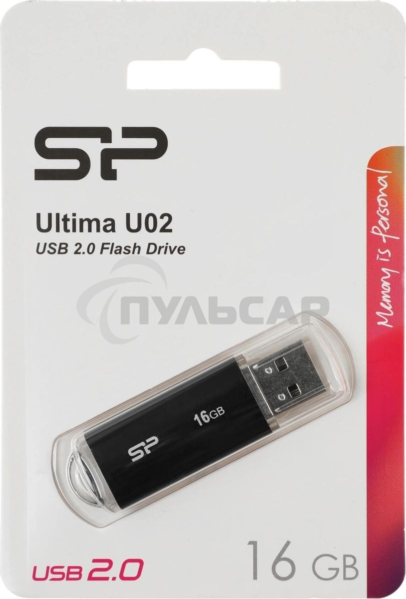 Флешка USB 16 Gb Ultima U02 SP016 GbUF2U02V1K USB 2.0 черный