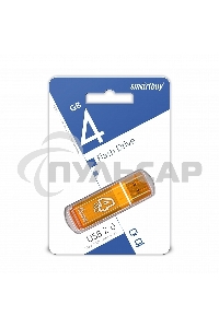 Флешка USB Smartbuy 4 Gb USB <USB 2.0> Smartbuy Glossy series Orange (SB4 GbGS-Or)