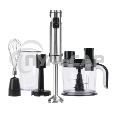 Блендер Centek CT-1315 (белый) 600Вт, стальная насадка, чоппер, венчик, стакан 800мл