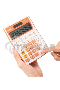 Калькулятор настольный Deli E1238/OR оранжевый 12-разр.