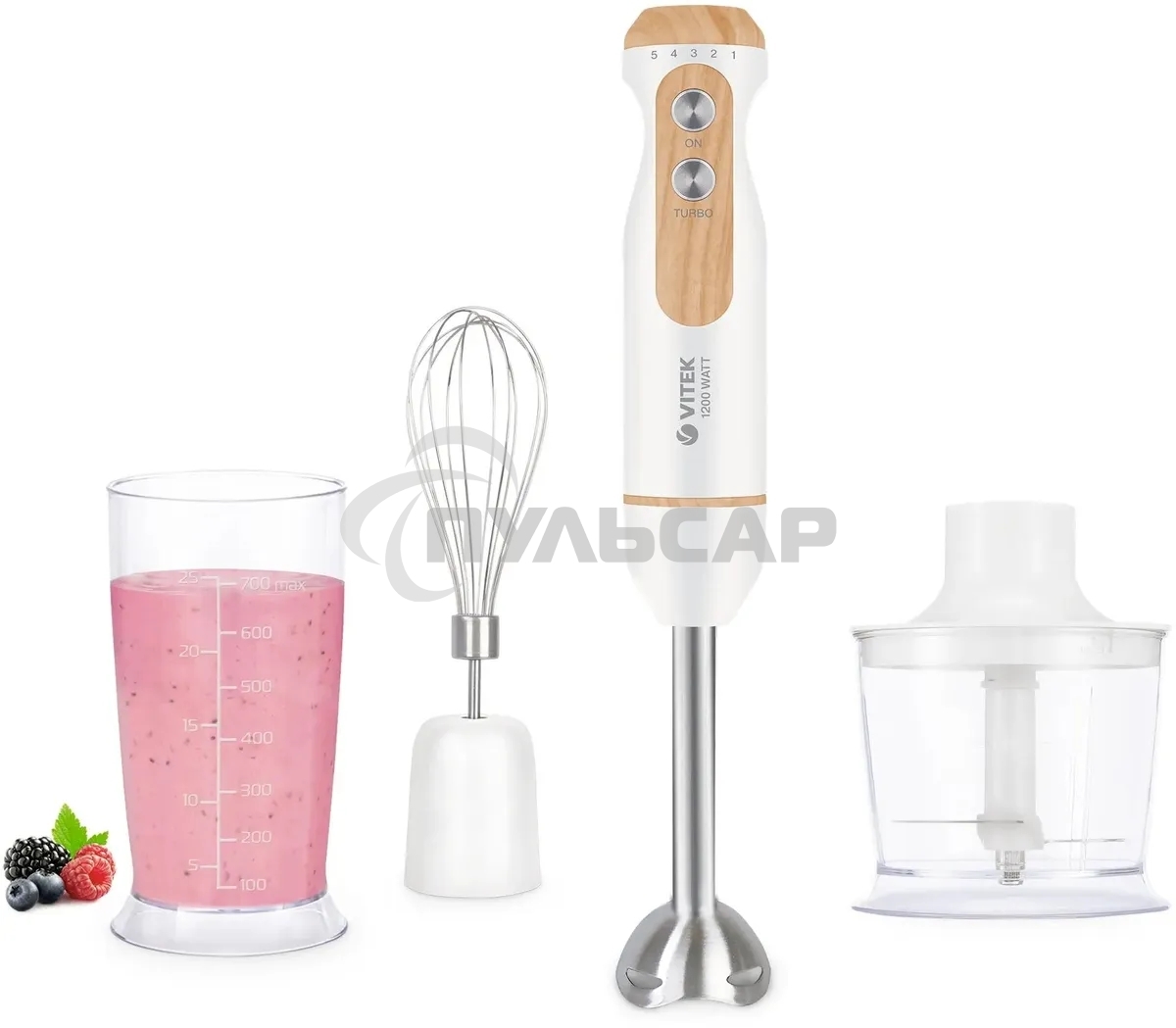 Блендер погружной Vitek VT-3000 1200Вт разноцветный