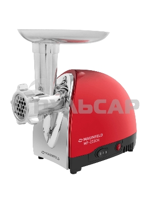 Мясорубка электрическая Maunfeld MF-233CH красный, 1360 Вт