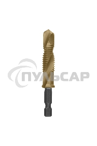 Сверло-метчик Denzel М12 х 1,75 мм, Р6М5