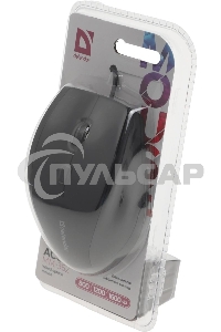 Мышь проводная Defender Accura MM-362 черный, 1600 dpi, USB, кнопки - 6