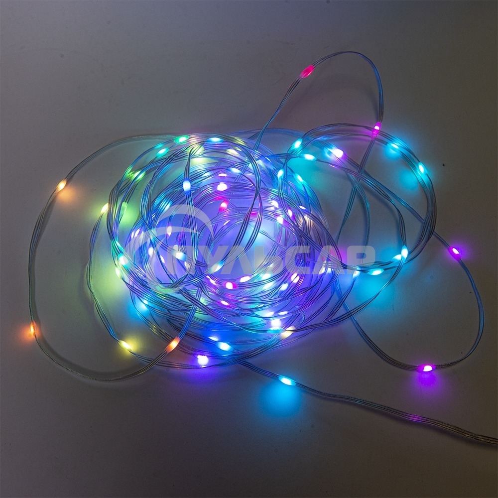 Гирлянда светод. Funray Нить Умная,SMART-STRING-10100RGB,10М,100LED,RGB, прилож,контр,BT,USB,IP65