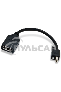 Переходник Sapphire W010-0051-00, CABLE, MINI DISPLAY PORT(M) TO STD DISPLAY PORT (F) W/LATCH-130MM