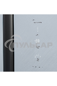 Холодильник Бирюса SBS 541 TWG текстурированное белое стекло двухкамерный 343/198 л морозилка слева, NoFrost, Side-by-side