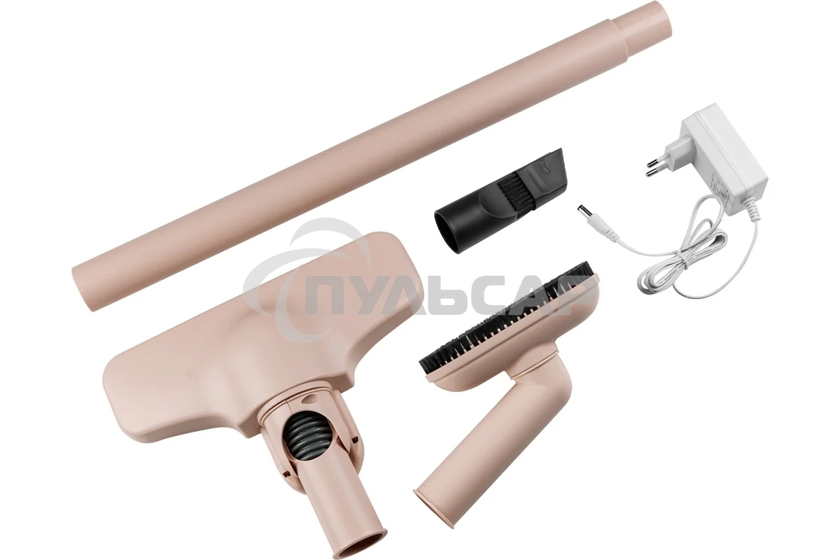 Пылесос вертикальный Galaxy Line GL 6221 бежевый, питание от аккумулятора, 130 Вт, уборка сухая, пылесборник 0.3 л, работа от АКБ max - 30 мин