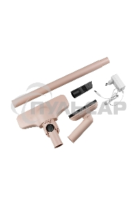 Пылесос вертикальный Galaxy Line GL 6221 бежевый, питание от аккумулятора, 130 Вт, уборка сухая, пылесборник 0.3 л, работа от АКБ max - 30 мин