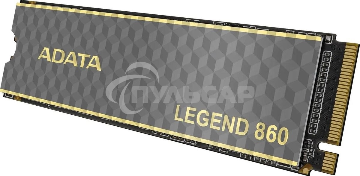 Накопитель SSD ADATA LEGEND 860, 2Tb, PCIe 4.0 x4, M.2 2280, NVMe, R/W 6000/5000, с радиатором
