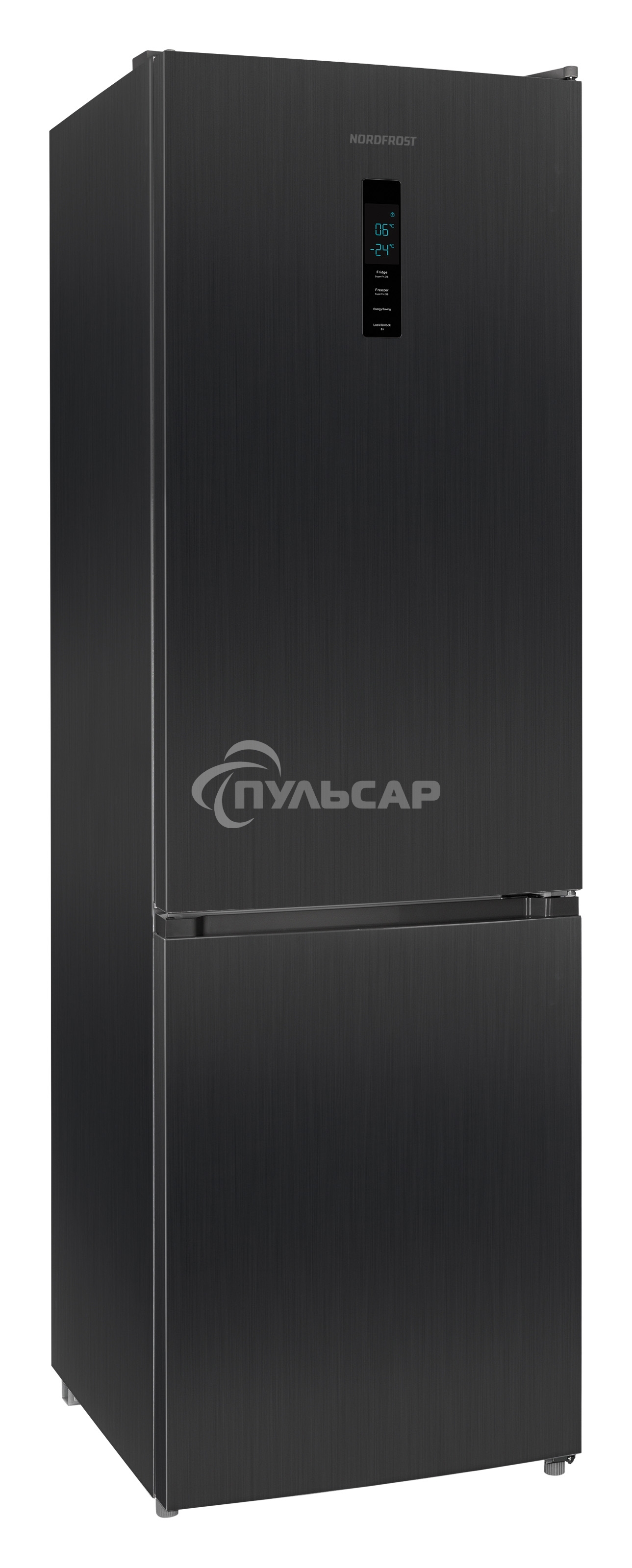 Холодильник Nordfrost RFC 390D NFXd темная нержавеющая сталь двухкамерный 240/95л морозилка снизу