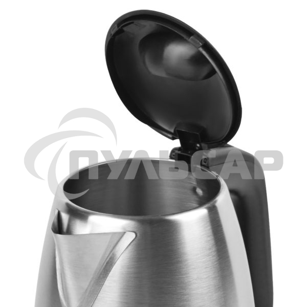 Чайник Centek CT-1070 матовый черный/серебристый 1.5л