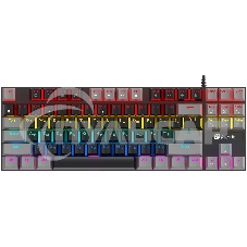 Клавиатура проводная Oklick K600X механическая черный/серый USB Multimedia for gamer LED