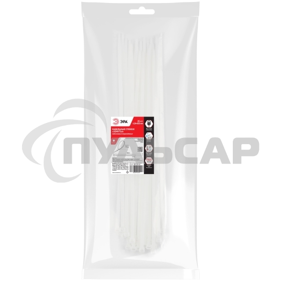 Хомут кабельный 4.8х400 NO-225-201 белый (уп.25 шт) Эра Б0065991