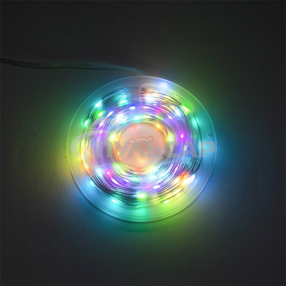 Гирлянда светод. Funray Нить Умная,SMART-STRING-10100RGB,10М,100LED,RGB, прилож,контр,BT,USB,IP65