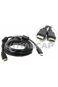 Кабель HDMI 5bites Кабель 5bites APC-014-030 HDMI M/HDMI M V1.4b, высокоскоростной, ethernet+3D, зол.разъемы, ферр.кольца, 3м.
