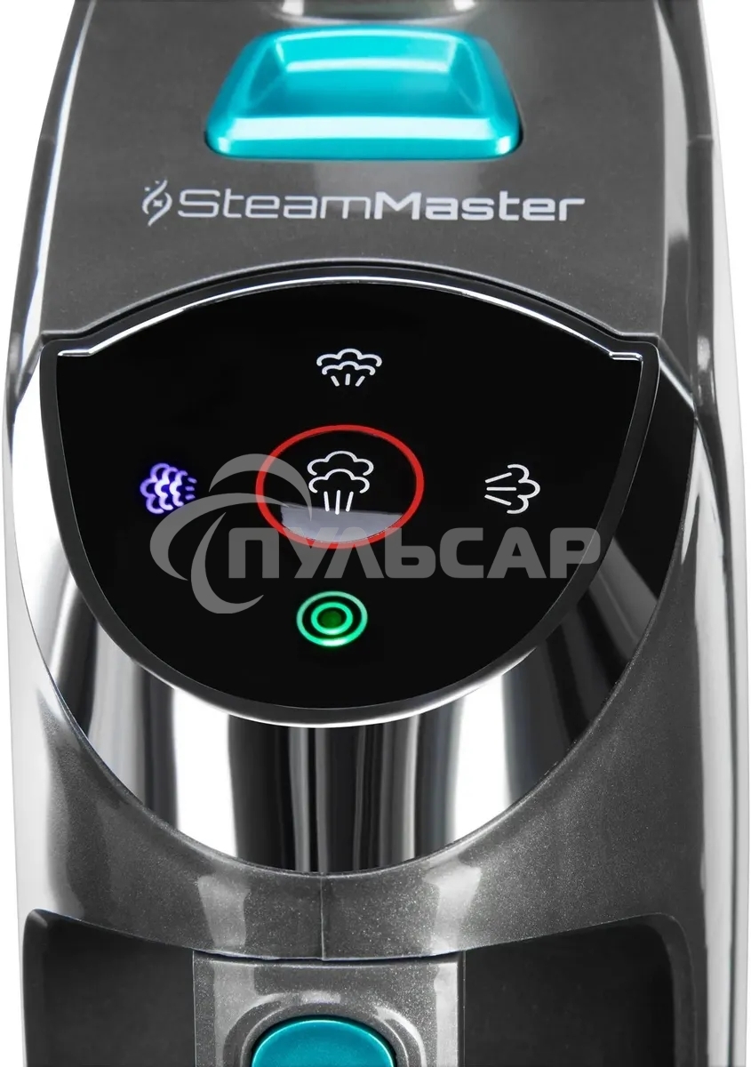 Пылесос паровой вертикальный Starwind SSV9550 темно-серый/голубой (черный/синий), питание от сети, 120 Вт, уборка влажная/паром/сухая, пылесборник 0.5 л