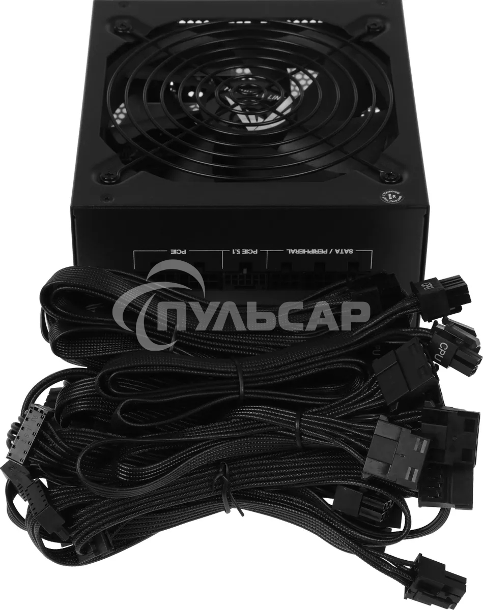 Блок питания Aerocool / Formula KCAS PLUS 1000GM V2 RTL (ACPG-KPK0FEC.12), 1000Вт, 80 PLUS Gold, 140мм, модульный, черный
