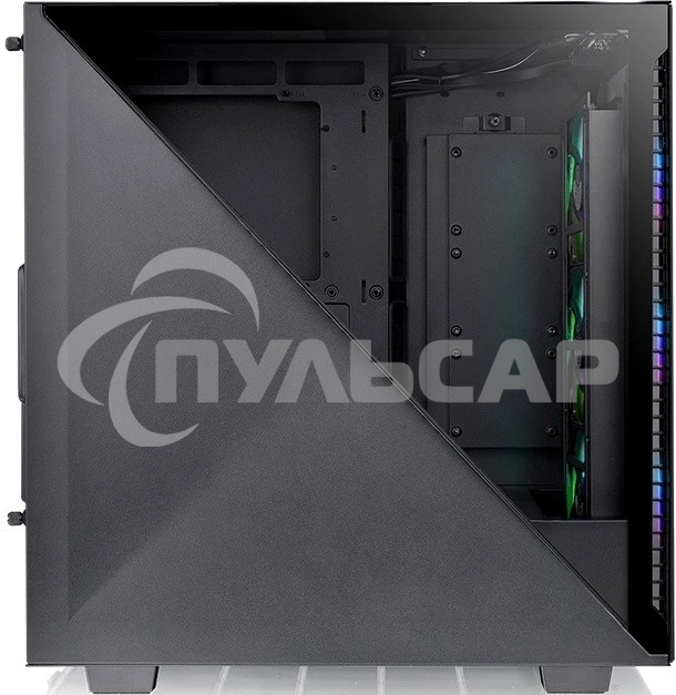 Компьютерный корпус Thermaltake Divider 300 TG ARGB черный без БП ATX 2x120мм 2xUSB 3.0 audio front door bott PSU