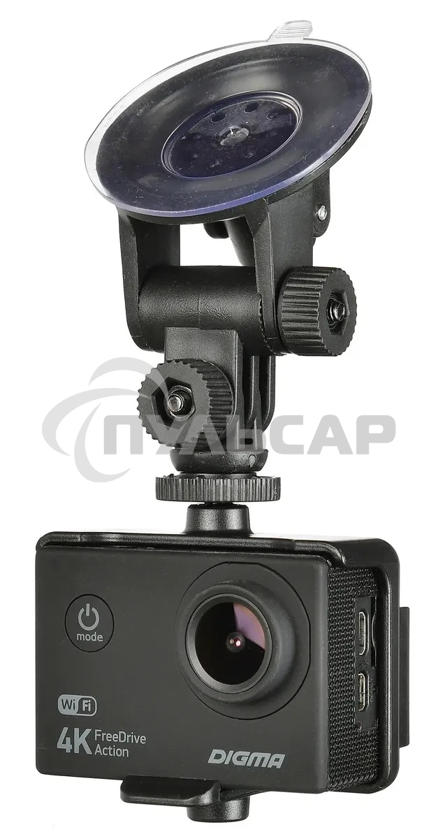 Видеорегистратор Digma FreeDrive Action 4K WiFi черный 8Mpix 2160x3840 2160p 140гр.