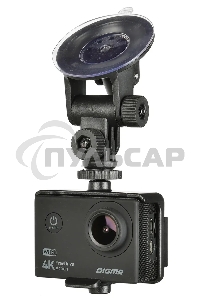 Видеорегистратор Digma FreeDrive Action 4K WiFi черный 8Mpix 2160x3840 2160p 140гр.