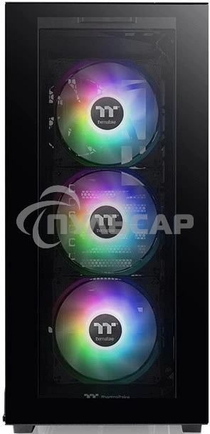 Компьютерный корпус Thermaltake Divider 300 TG ARGB черный без БП ATX 2x120мм 2xUSB 3.0 audio front door bott PSU
