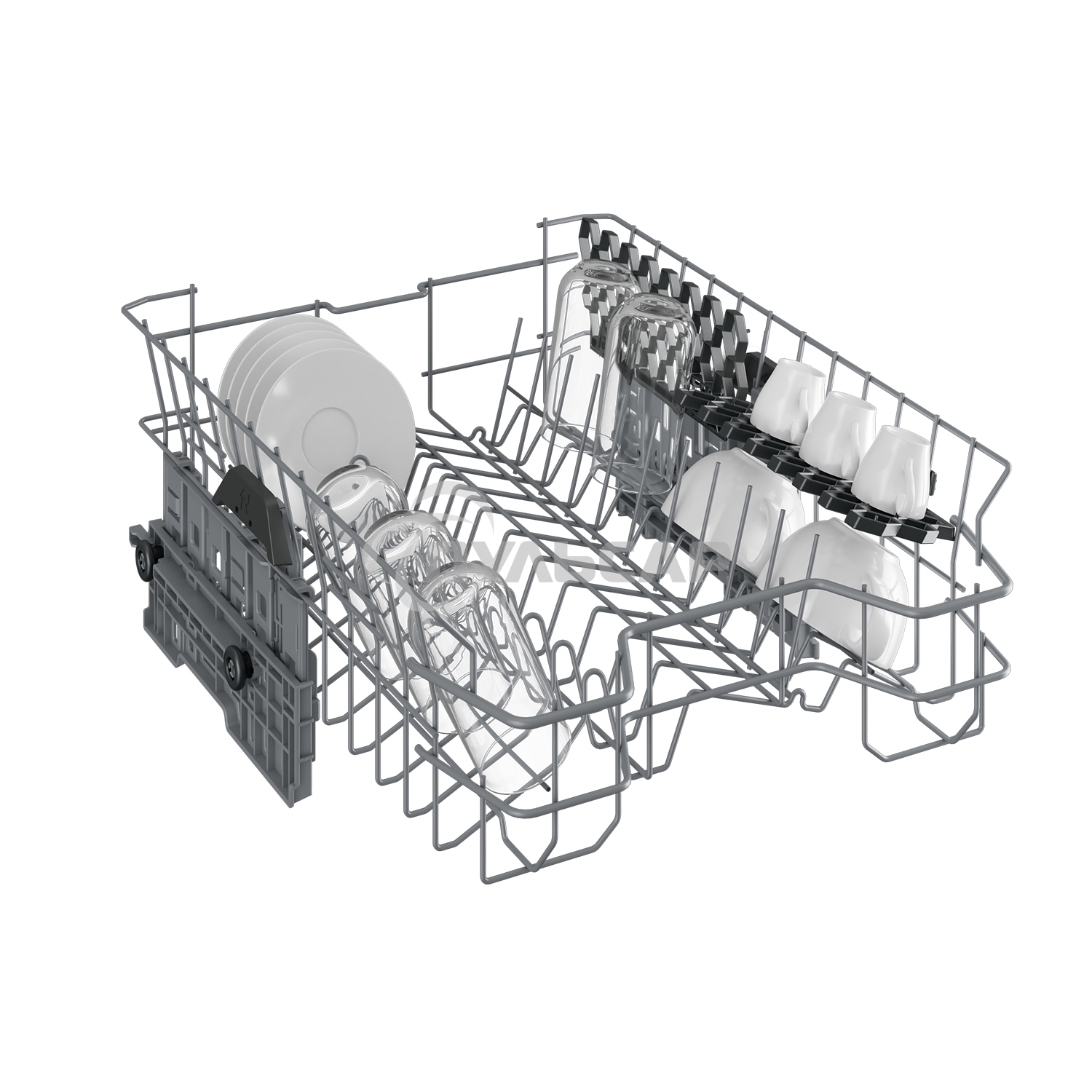 Посудомоечная машина Beko DVS050R02S, серебристая, 44.8 см, 10 компл., 49 дБ, класс A