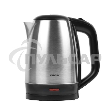 Чайник Centek CT-1070 матовый черный/серебристый 1.5л