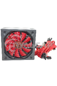 Блок питания Ginzzu PC500 (Red), 500Вт 80 PLUS, 140мм, черный