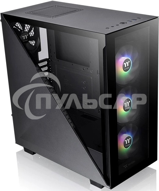 Компьютерный корпус Thermaltake Divider 300 TG ARGB черный без БП ATX 2x120мм 2xUSB 3.0 audio front door bott PSU