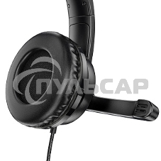 Гарнитура проводная HOCO (6931474741615) W103 MAGIC TOUR черный