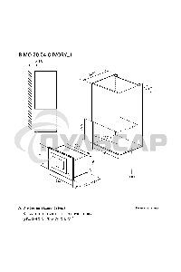 Микроволновая печь встраиваемая Lex BIMO 20.04 IV слоновая кость, 20 л, 700 Вт, переключатели - поворотный механизм