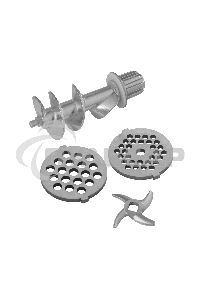 Мясорубка электрическая Maunfeld MF-221SS нержавеющая сталь, 1800 Вт