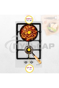Газовая варочная панель Simfer H30V20W570 независимая, белый