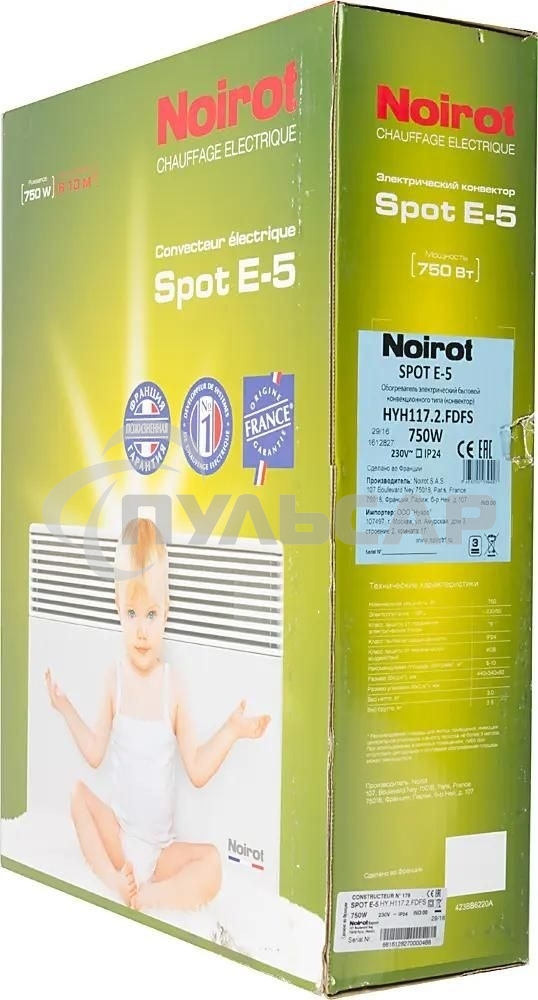 Конвектор электрический Noirot SPOT E-5 750W