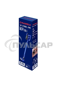 Пылесос вертикальный беспроводной Maunfeld MF-2032BL PRO синий, питание от аккумулятора, 200 Вт, уборка сухая, пылесборник 0.5 л, работа от АКБ max - 35 мин