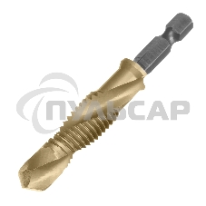 Сверло-метчик Denzel М12 х 1,75 мм, Р6М5