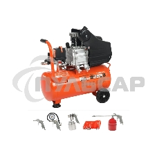 Компрессор PATRIOT EURO 50-260К 525306316 Мощность: 1.8 кВт; Напряжение: 230В~50Гц; Обороты двигателя: 2850 об/мин; Производительность: 260 л/мин; Объем ресивера: 50 л; Давление: 8 бар; Вес: 28,5