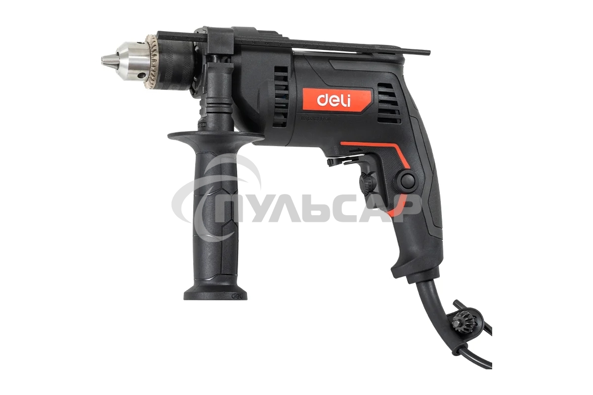Дрель Deli DE-CZ13-1E, 680Вт, сетевая, ударная