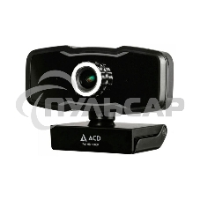 Веб-камера ACD-Vision UC500 CMOS 2МПикс, 1920x1080p, 30к/с, микрофон встр., USB 2.0, универс. крепление, черный корп. RTL