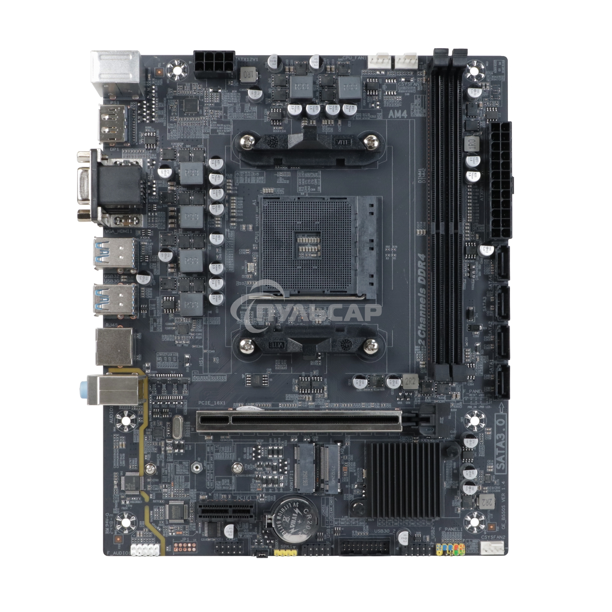 Материнская плата BaseTech A520M-K, SocketAM4, mATX, Retail, 2xDDR4, PCIe3.0, 1xM.2, GLAN, M.2 WiFi, 2xPS/2, 4xUSB2, 6xUSB3, VGA, HDMI, DP (BT-A520M-K)